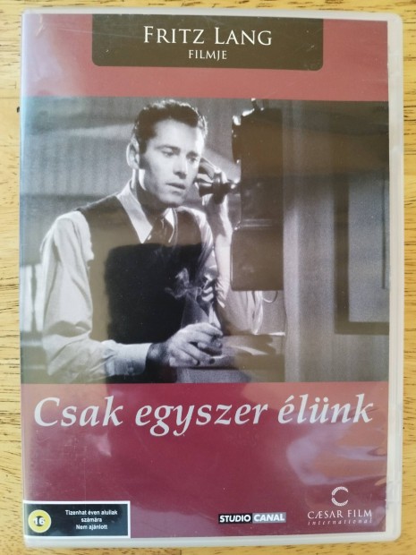 Csak egyszer élünk dvd Fritz Lang