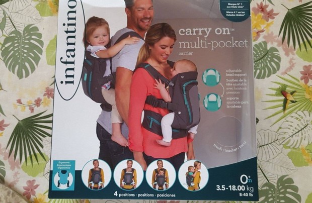 Csak kipróbált Infantino babahordozó, kenguru 3,5 -18 kg eladó