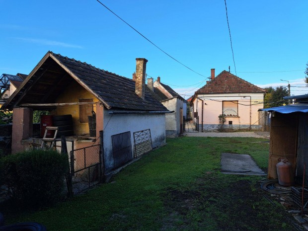 Csal�dih�z bek�lt�zhet�, m�hellyel, gar�zzsal, nagy telekkel, k�ttal