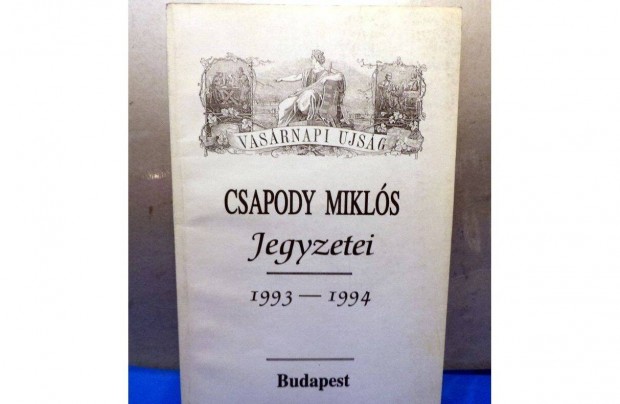 Csapody Mikls jegyzetei 1993 - 1994