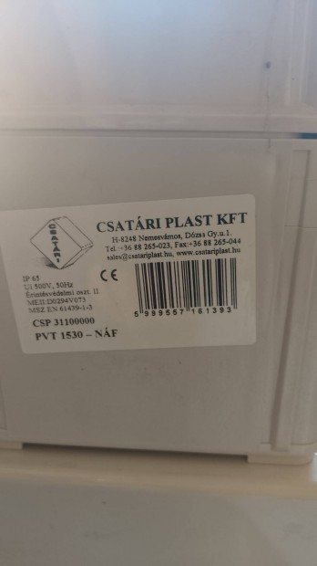 Csatri Plast PVT 1530 Nf res tokozat nem tltsz fedllel