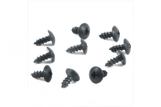 Csavar k�szlet 5,0x12mm fekete (10 db)