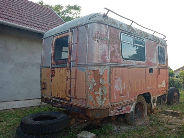 Csepel D450 műhelykocsi bódé alváz