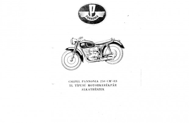 Csepel Pannonia 250 TL alkatrész katalógus ( Magyar) (17.)