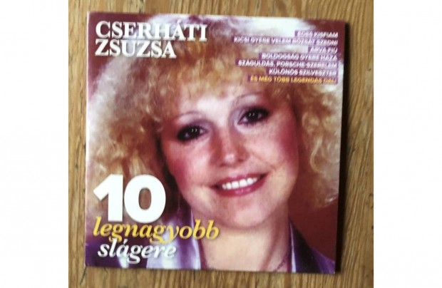 Cserhti Zsuzsa 10 legnagyobb slgere CD,papirtokos 2500 Ft :Lenti