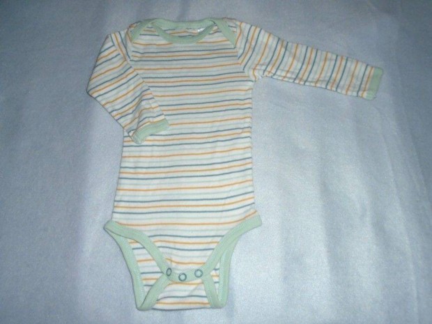Csíkos hosszú ujjú body 3-6 hó (méret 62 / 68)