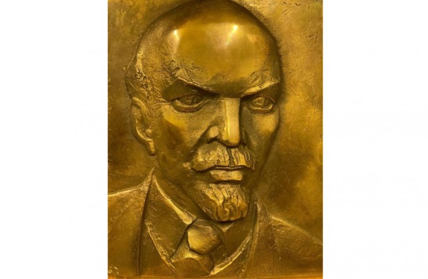 Cskszentmihlyi Rbert Kossuth djas szobrsz - Lenin c. bronz relief