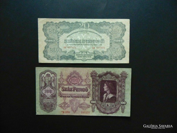 Csillagos 100 peng 1930 - VH. 20 peng 1944