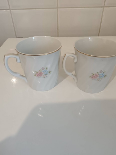Csodaszép porcelán bögre, 6 db eladó