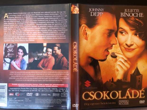 Csokold DVD (karcmentes, Johnny Depp)