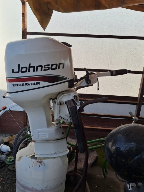 Csónakmotor,Johnson 35 Le, karos, hosszú, kézi starter.