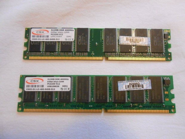 Csx 2x512MB DDR 400MHz - dual channel RAM (1GB)