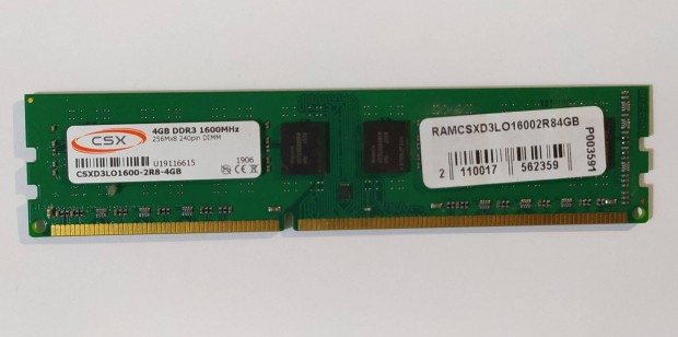 Csx 4GB DDR3 1600MHz memria #03