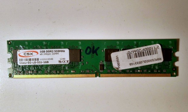 Csx DDR2 533MHz 1GB RAM (Ver.2) teszteletlen