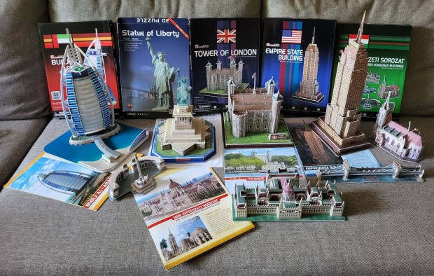 Cubicfan 3D puzzle kirak London USA Dubaj Magyarorszg