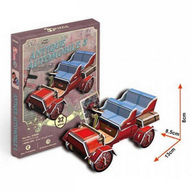 Cubicfun 3D Puzzle - Oldtimer Aut N.3 (32db-os) (0910)