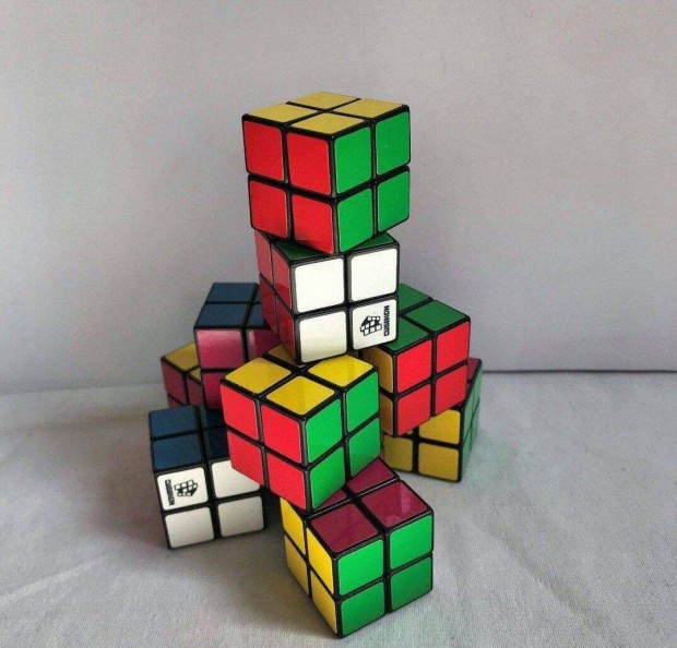 Cubikon 2x2-es jtszhat mini rubik logikai jtk, kocka,10 db-os, j