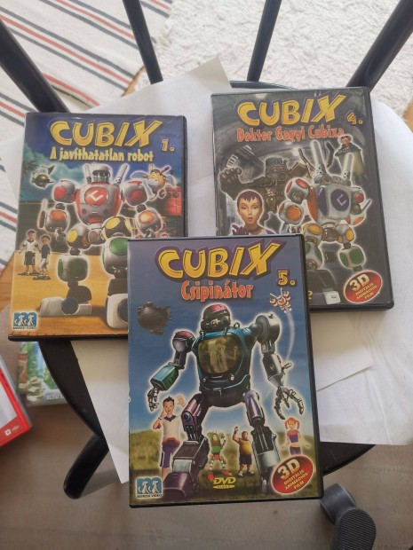Cubix sorozat 1., 4., 5.- DVD mesefilm - A javthatatlan robot stb