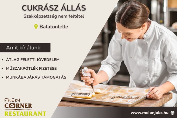 Cukrász álláslehetőség