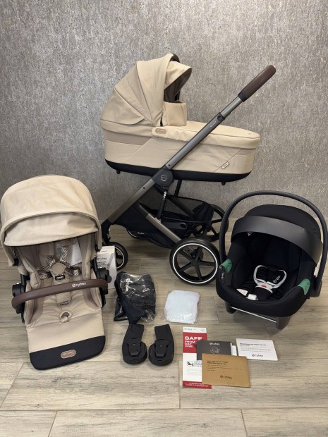 Cybex Balios S Lux Almond 3in1 babakocsi