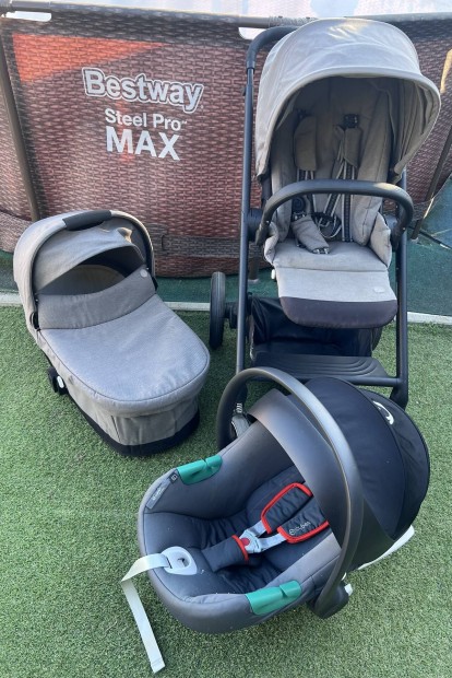 Cybex Balios S Lux Gold Soho Grey multifunkcis 3in1 babakocsi