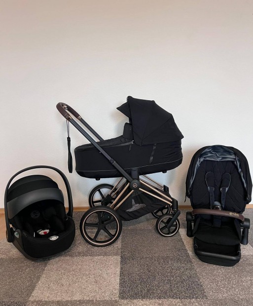 Cybex Priam 3in1 Babakocsi szett - Rosegold vázzal