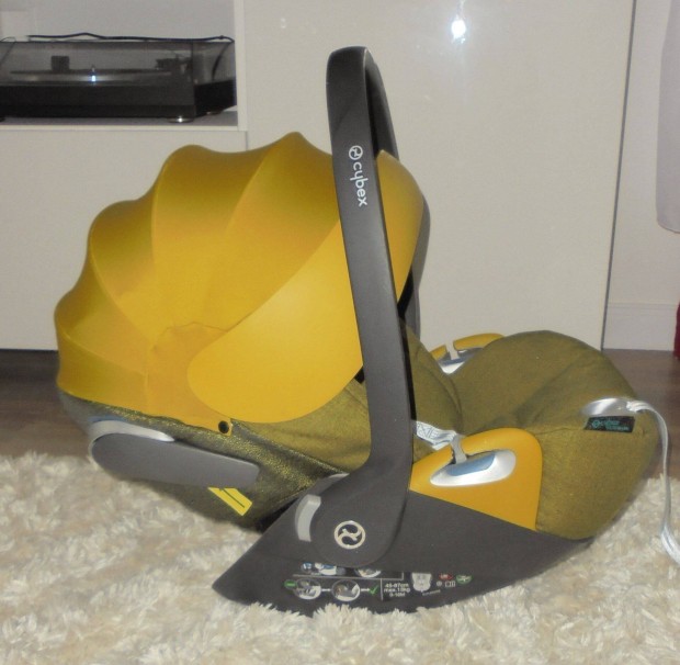 Cybex cloud Z autósülés hordozó mustard yellow ingyen szállítás