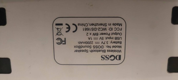 DCSS Bluetooth hangszor