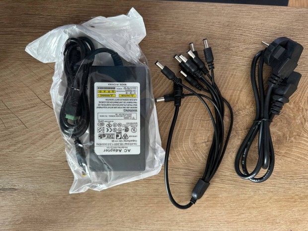 DC 12V 5A tpegysg, adapter CCTV biztonsgi kamerhoz, LED szalaghoz