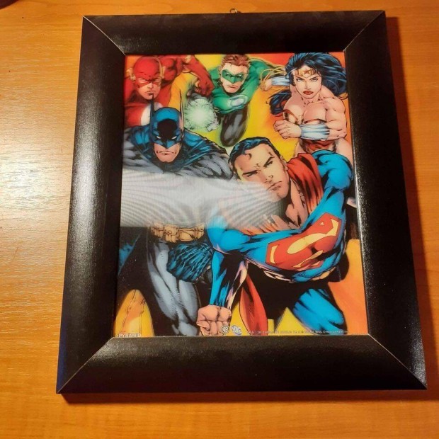 DC Comics Justice League lentikulris 3D falikp