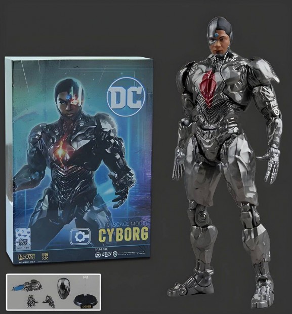 DC Cyborg 1:9 arny (18 cm magas) gyjti figura Fondjoy, bontatlan!
