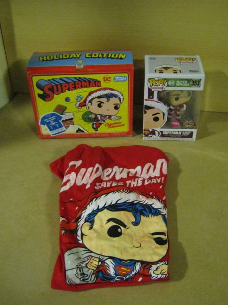 DC Funko Pop Superman Christmas Adventure Holiday Edition figurs pl