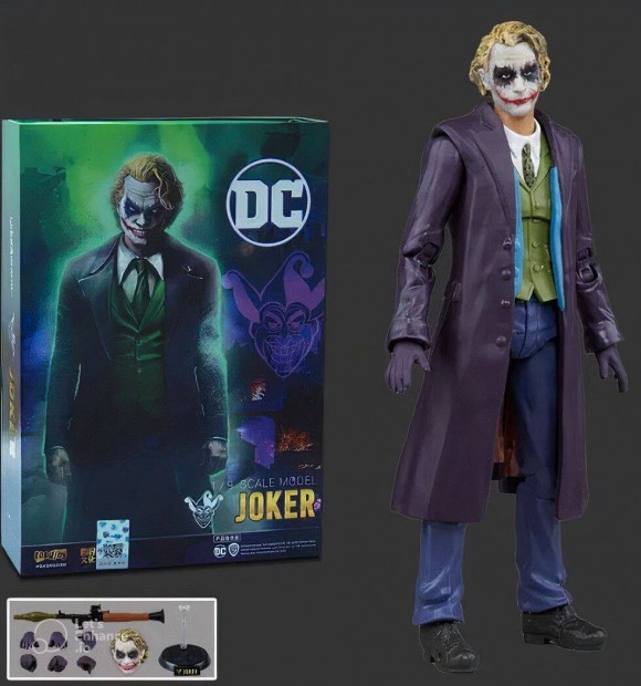 DC Joker 1:9 arny (18 cm magas) gyjti figura Fondjoy, bontatlan!