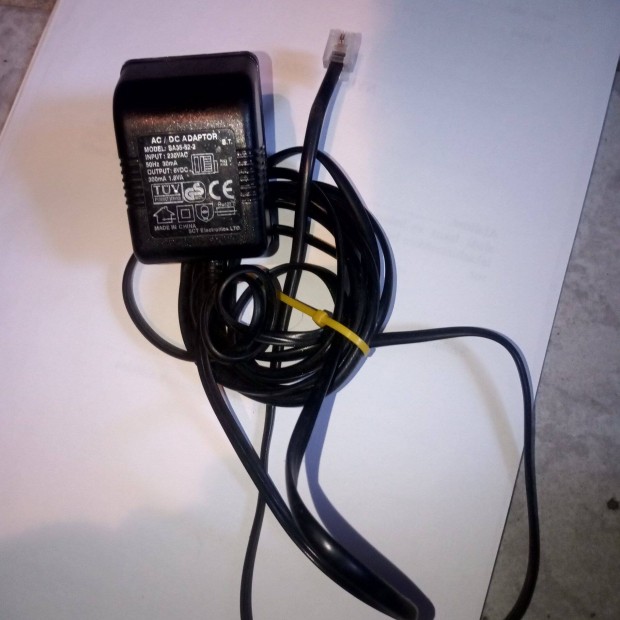 DC adapter SA35-52-2 6V 300mA működő