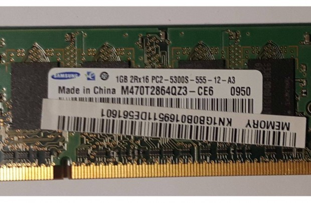 DDR2 1GB laptop memria