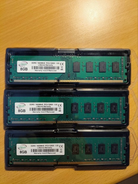 DDR3 1600 MHz 8GB memória