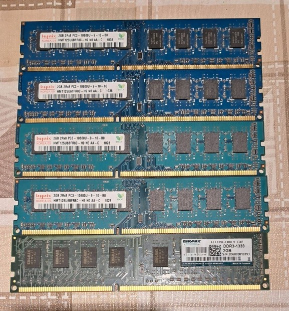 DDR3 2GB ram modulok