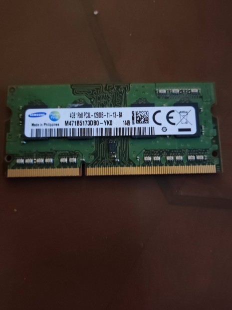 DDR3 RAM laptopba 4GB