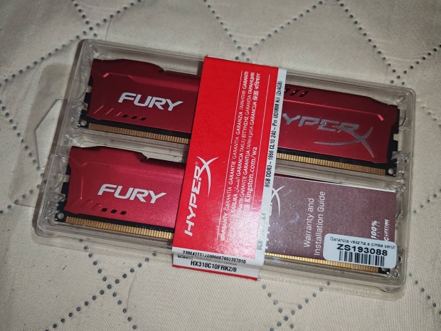 DDR3 memria 1866 hyperx red 2x4gb!