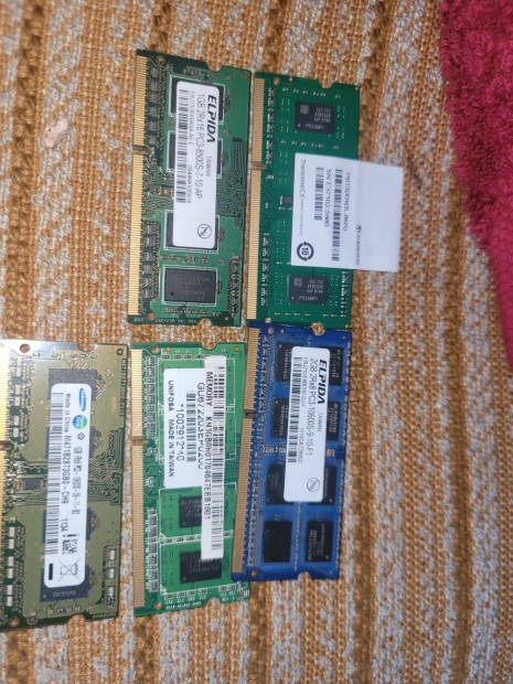 DDR3 notebook RAM pack 2x2GB+3x1GB