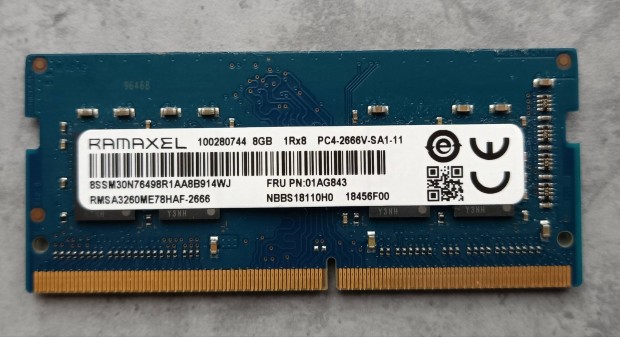 DDR4 8GB 2666 notebook ram