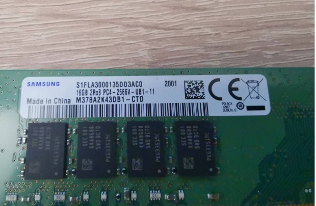 DDR4 RAM M378A2K43DB1-CTD Samsung 16GB PC4-21300 DDR4-2666MHz non-ECC