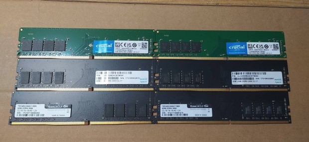DDR4 asztali gp memria - 2x4GB s 2x8GB - 600 HUF/GB