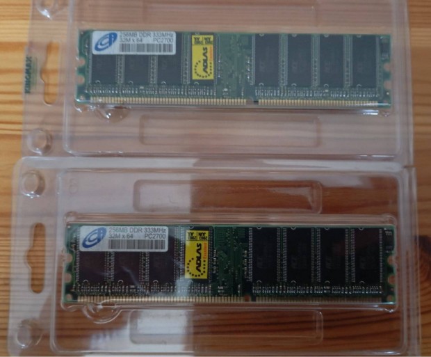 DDR RAM 256MB 333 MHz PC2700, valsznleg j, 2 db van belle