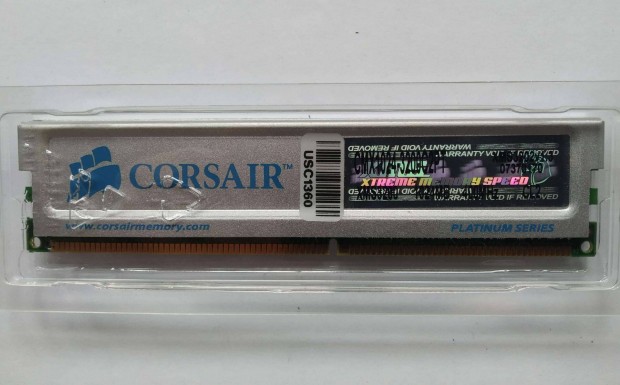 DDR RAM Corsair XMS3200 1GB DIMM CMX1024-3200C2PT 400MHz CL2 memria