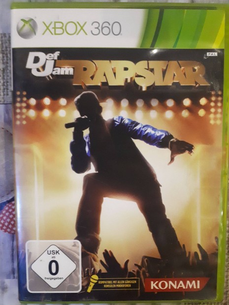 DEF JAM Rapstar eredeti xbox360 jtk elad-csere