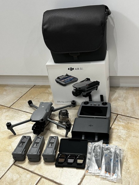 DJI Air 3S Fly More Combo RC2, j, 2 v Garancia