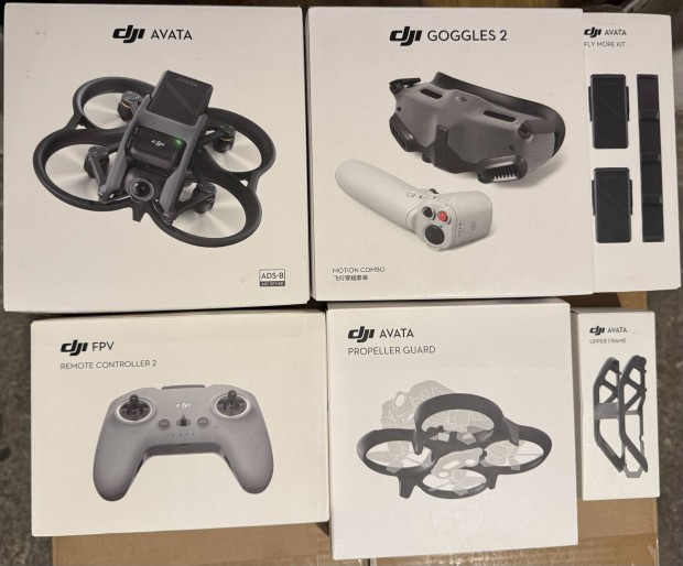 DJI Avata drn teljes szett rengeteg kiegsztvel