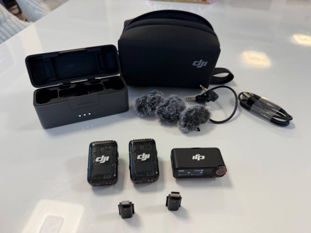 DJI Mic 2 (2 TX + 1 RX + t�lt� tok) mikrofon