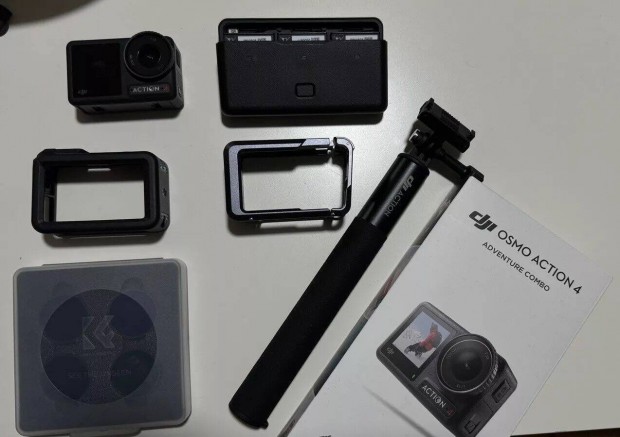 DJI Osmo Action 4 Adventure Combo akcikamera - +Cage + ND Filterek